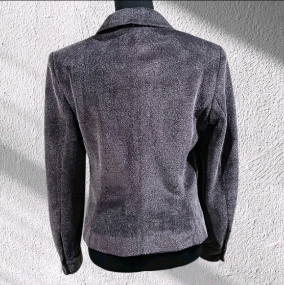 VTG Cadence Faux Fur Convertible Collar Blazer Jacket - Picture 5 of 11